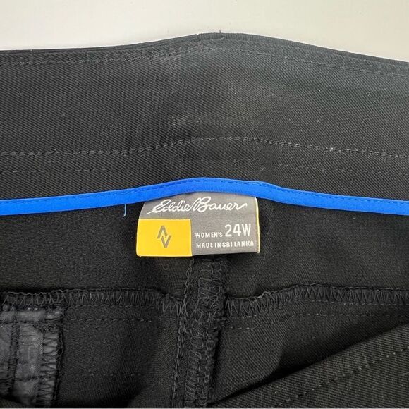 Eddie Bauer WW CURVY TRAVEL PANT BLACK Size 24W - Picture 7 of 12